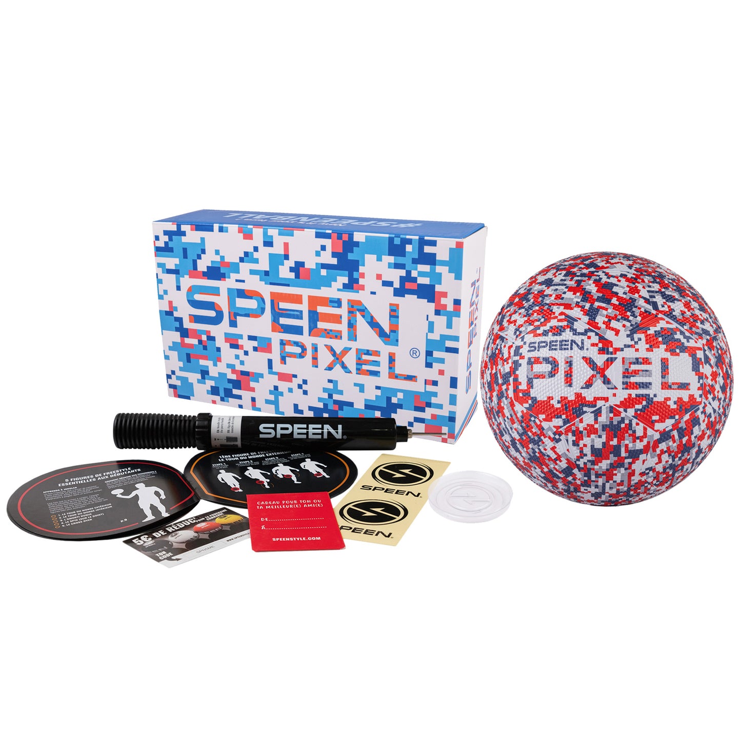 PIXELボール ブルー×レッド 5号